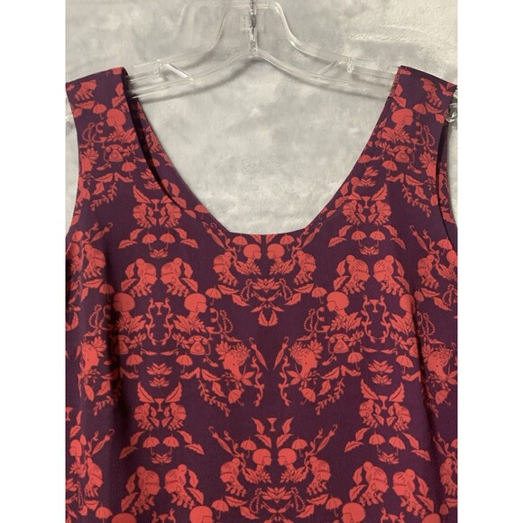 Cabi Shirt Womens Small Purple Red Cameo Sleeveless Tank Top Layered Y2K Whimsy - Picture 5 of 16